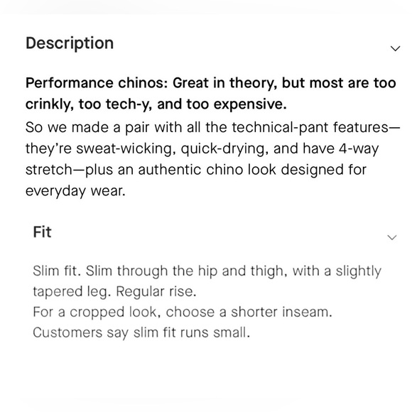 Everlane Men's The Performance Chino Uniform
Slim Fit Taupe Pants in Sz 31 X 32 - Picture 9 of 15